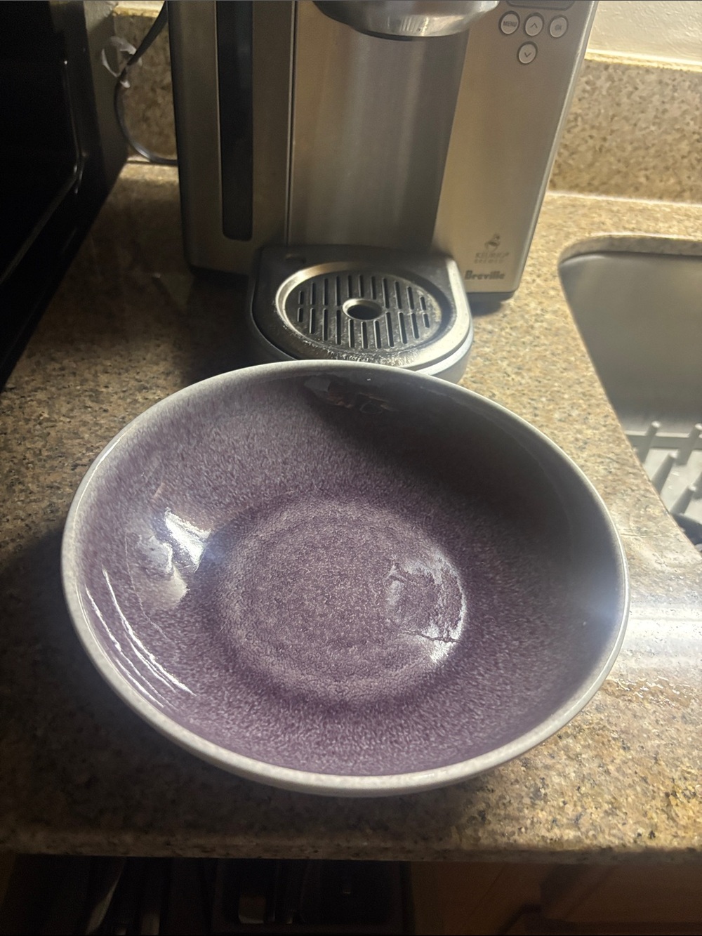 Jars tourron individual pasta bowl purple